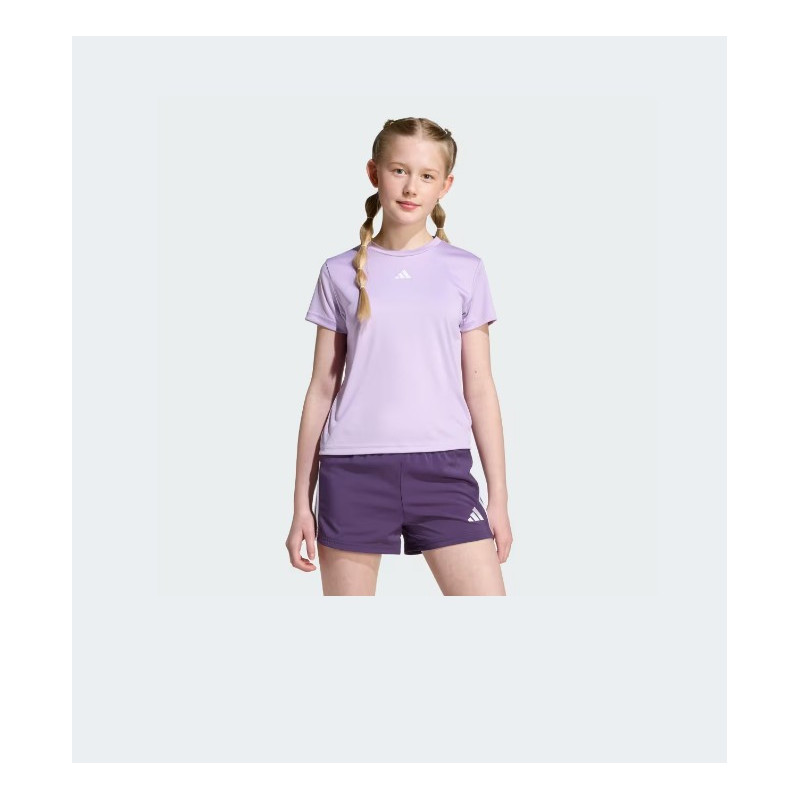 CAMISETA DEPORTIVA PARA NIÑA DE MARCA ADIDAS COLOR LILA MALVA
