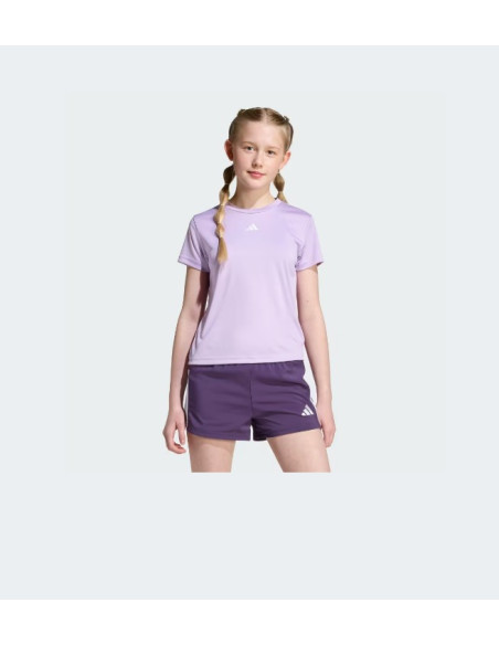 CAMISETA DEPORTIVA PARA NIÑA DE MARCA ADIDAS COLOR LILA MALVA