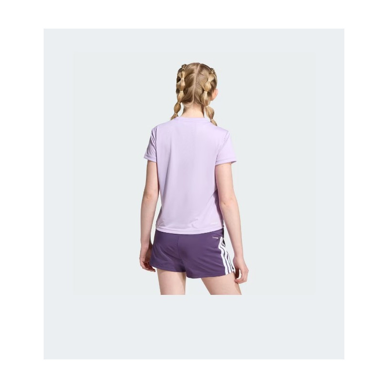 CAMISETA DEPORTIVA PARA NIÑA DE MARCA ADIDAS COLOR LILA MALVA