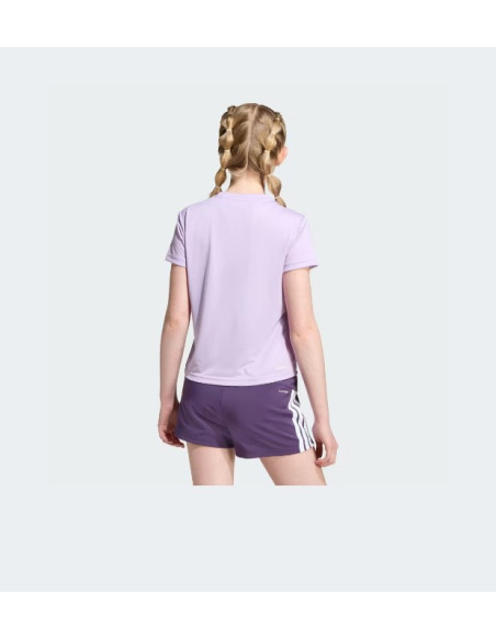 CAMISETA DEPORTIVA PARA NIÑA DE MARCA ADIDAS COLOR LILA MALVA