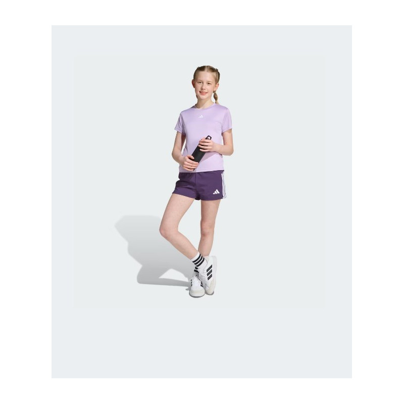 CAMISETA DEPORTIVA PARA NIÑA DE MARCA ADIDAS COLOR LILA MALVA