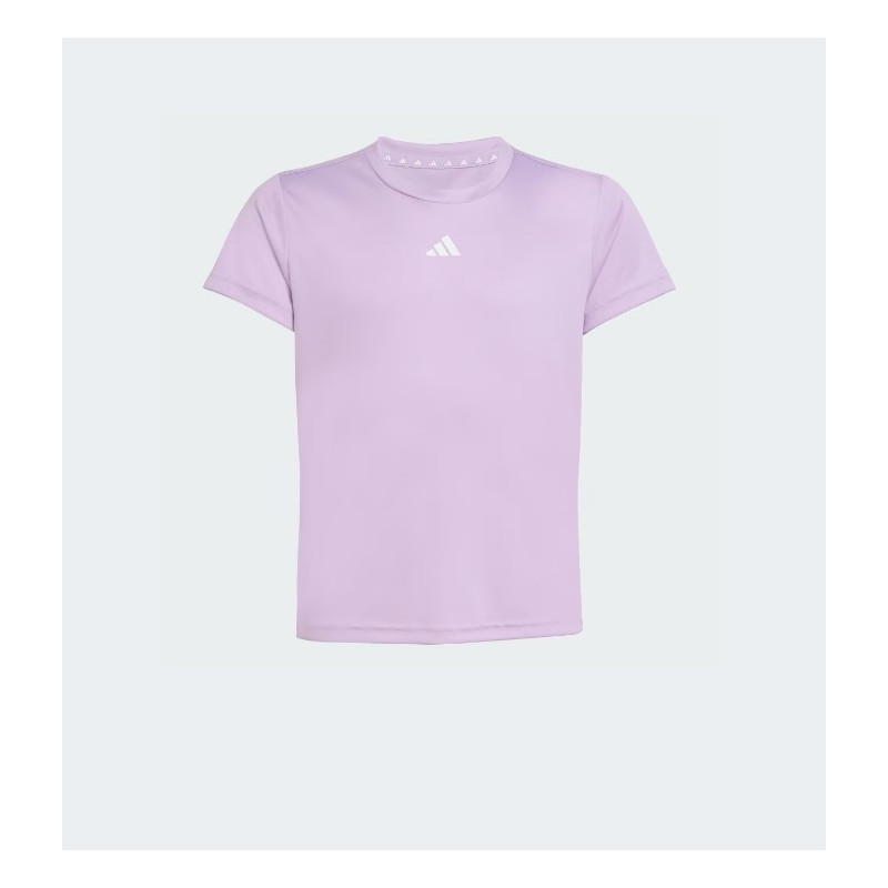 CAMISETA DEPORTIVA PARA NIÑA DE MARCA ADIDAS COLOR LILA MALVA