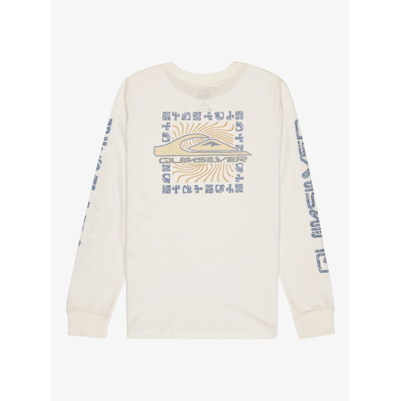 CAMISETA MANGA LARGA PARA NIÑO LETRAS MANGA MARCA QUIKSILVER