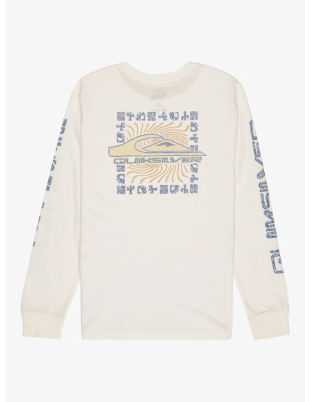 CAMISETA MANGA LARGA PARA NIÑO LETRAS MANGA MARCA QUIKSILVER