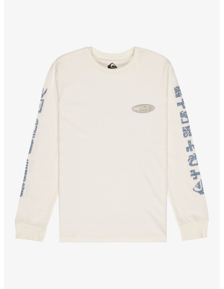 CAMISETA MANGA LARGA PARA NIÑO LETRAS MANGA MARCA QUIKSILVER
