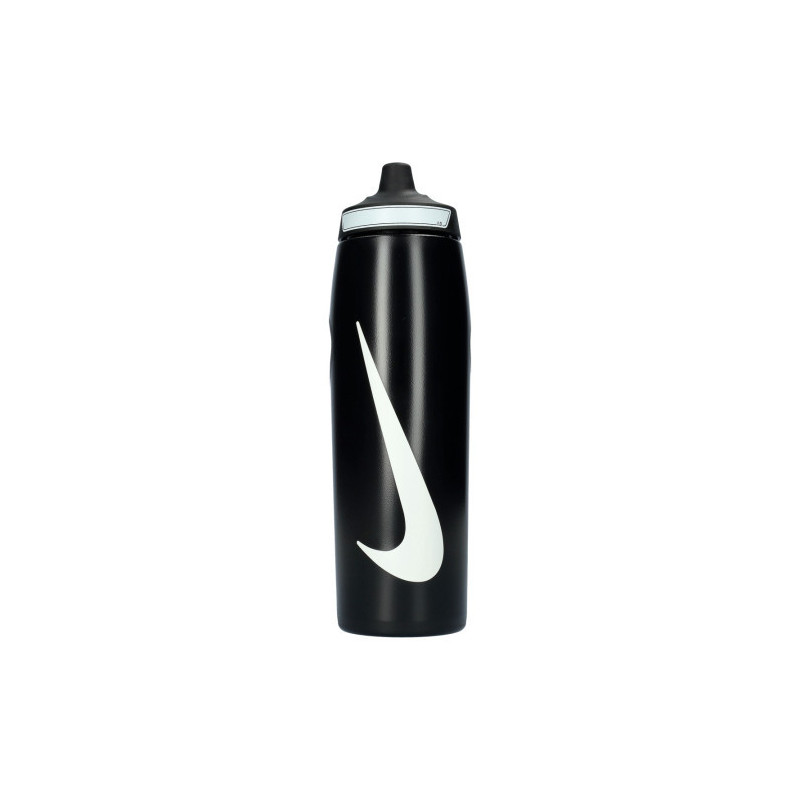 NIKE REFUEL BOTTLE 24OZ BOTELLA DE AGUA DEPORTIVA BPA libre Hermética COLOR NEGRO