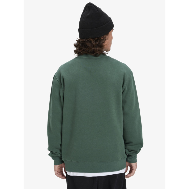 SUDADERA CHICO QUIKSILVER VERDE BOTELLA CUELLO REDONDO