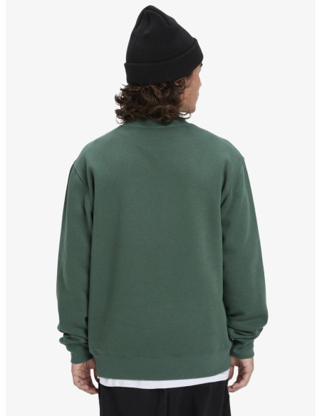 SUDADERA CHICO QUIKSILVER VERDE BOTELLA CUELLO REDONDO