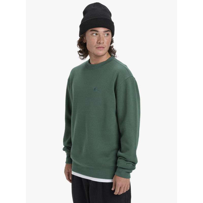 SUDADERA CHICO QUIKSILVER VERDE BOTELLA CUELLO REDONDO