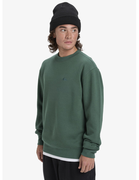 SUDADERA CHICO QUIKSILVER VERDE BOTELLA CUELLO REDONDO