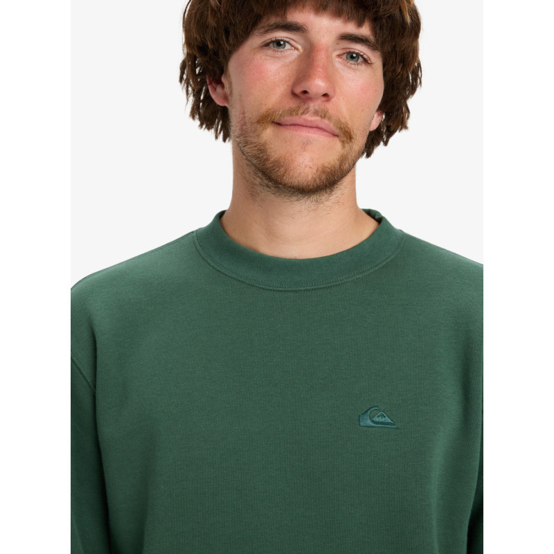 SUDADERA CHICO QUIKSILVER VERDE BOTELLA CUELLO REDONDO