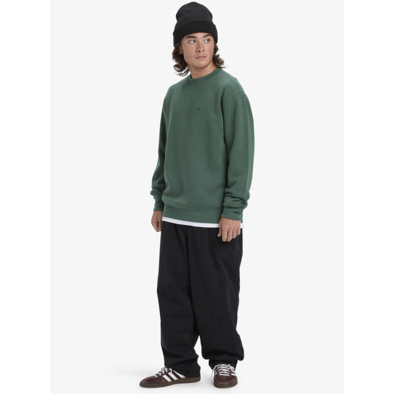 SUDADERA CHICO QUIKSILVER VERDE BOTELLA CUELLO REDONDO
