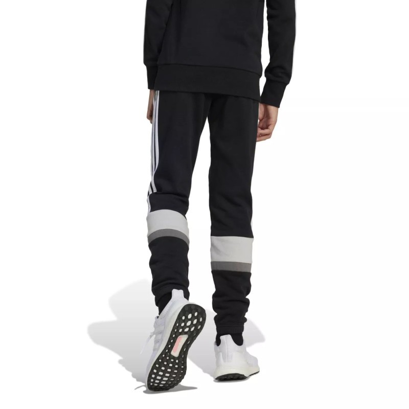 PANTALON DE CHANDALL TEJIDO ALGODON 3BANDAS LATERALES COLOR NEGRO