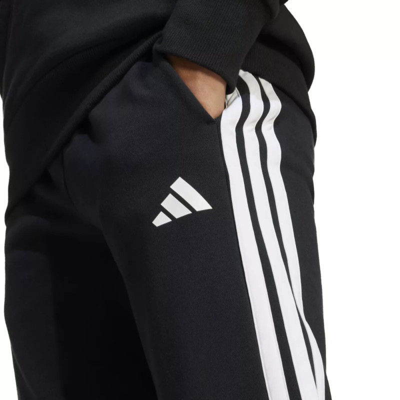 PANTALON DE CHANDALL TEJIDO ALGODON 3BANDAS LATERALES COLOR NEGRO
