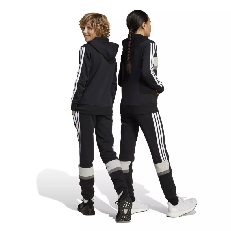 PANTALON DE CHANDALL TEJIDO ALGODON 3BANDAS LATERALES COLOR NEGRO