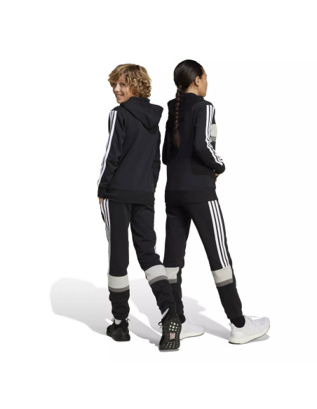 PANTALON DE CHANDALL TEJIDO ALGODON 3BANDAS LATERALES COLOR NEGRO