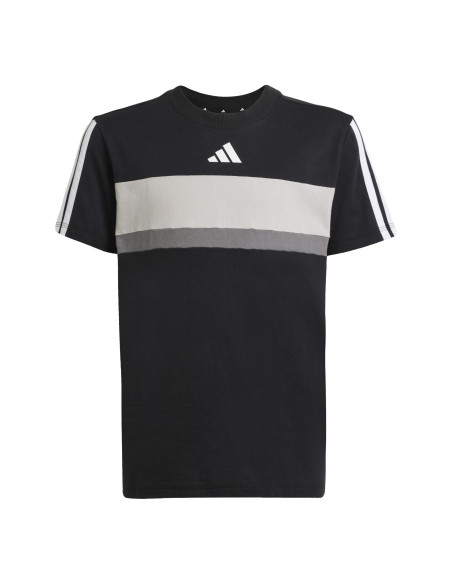 CAMISETA PARA NIÑO ALGODON NEGRA CONJUNTO ADIDAS NGRO