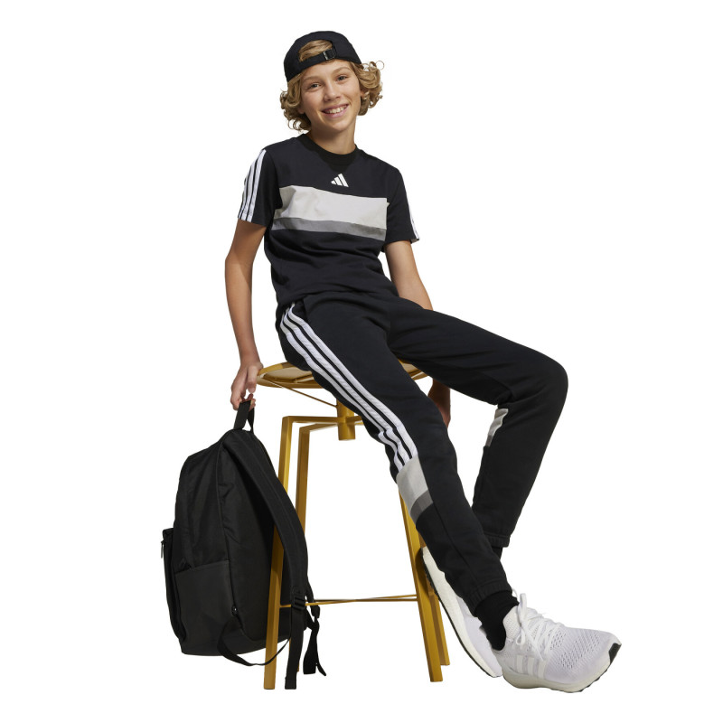 CAMISETA PARA NIÑO ALGODON NEGRA CONJUNTO ADIDAS NGRO