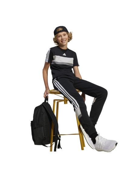 CAMISETA PARA NIÑO ALGODON NEGRA CONJUNTO ADIDAS NGRO