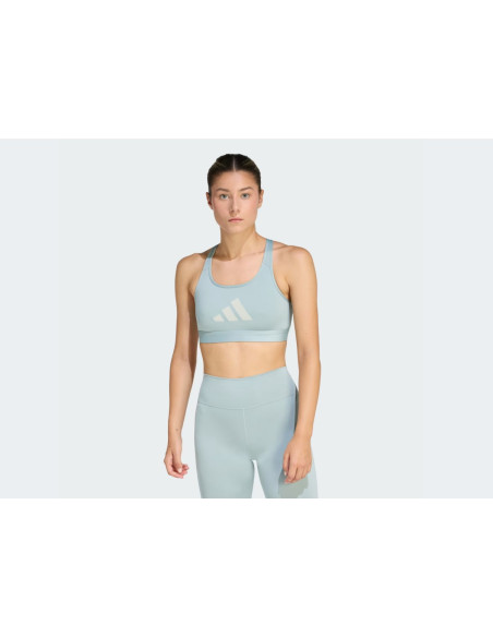 TOP POWERREACT BIG LOGO MARCA ADIDAS COLOR TURQUESA