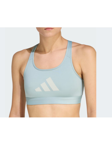 TOP POWERREACT BIG LOGO MARCA ADIDAS COLOR TURQUESA