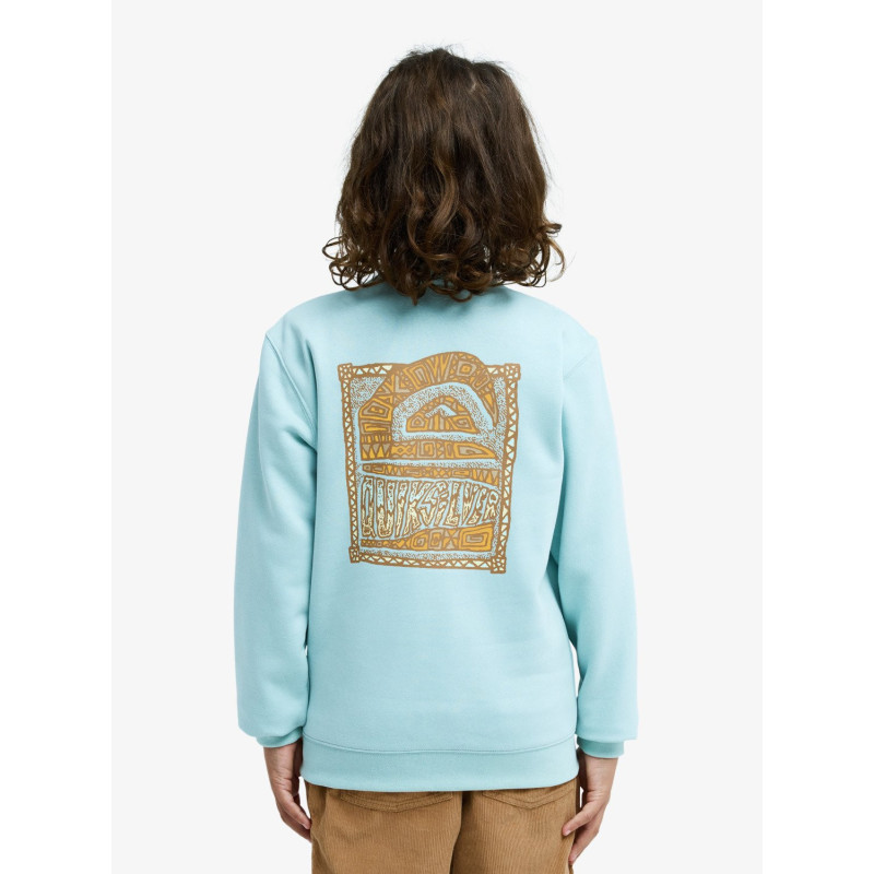 SUDADERA C/CAJA TURQUESA´26 MARCA QUIKSILVER