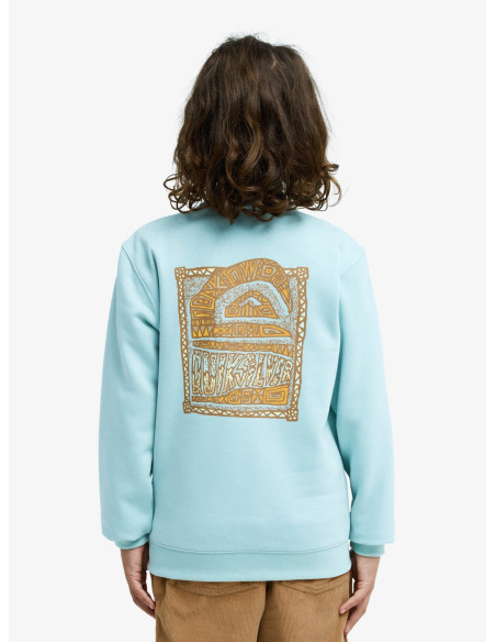 SUDADERA C/CAJA TURQUESA´26 MARCA QUIKSILVER