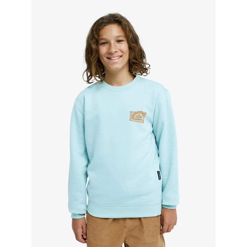 SUDADERA C/CAJA TURQUESA´26 MARCA QUIKSILVER
