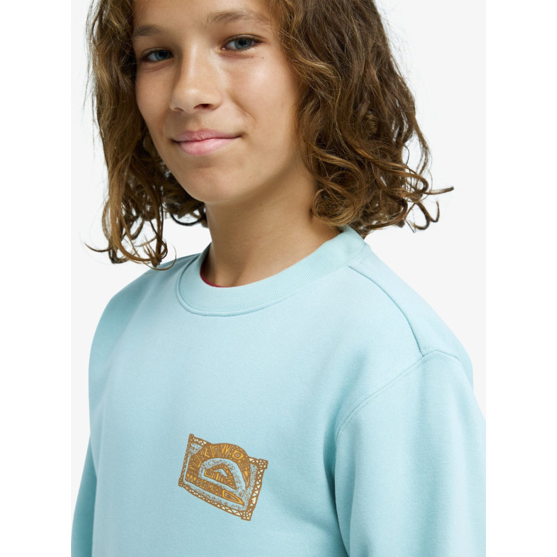 SUDADERA C/CAJA TURQUESA´26 MARCA QUIKSILVER