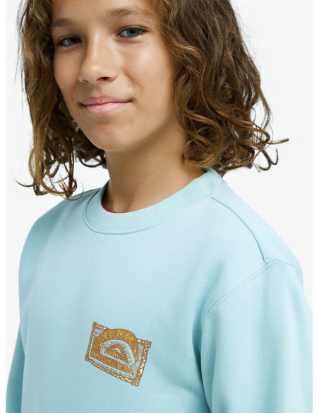 SUDADERA C/CAJA TURQUESA´26 MARCA QUIKSILVER