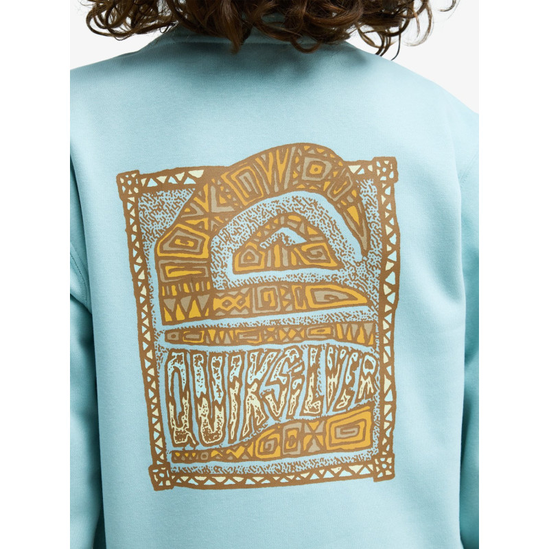 SUDADERA C/CAJA TURQUESA´26 MARCA QUIKSILVER