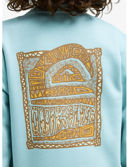 SUDADERA C/CAJA TURQUESA´26 MARCA QUIKSILVER