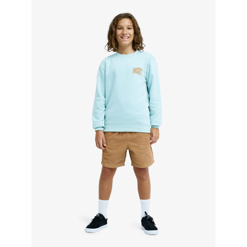 SUDADERA C/CAJA TURQUESA´26 MARCA QUIKSILVER