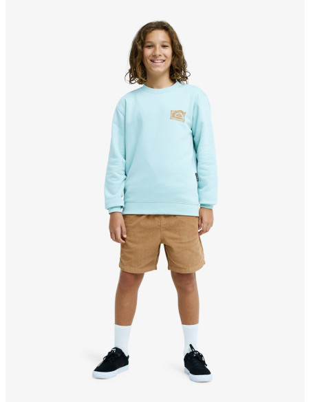 SUDADERA C/CAJA TURQUESA´26 MARCA QUIKSILVER