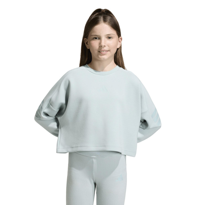 SUDADERA NÑA TURQUESA C/CJA LISA