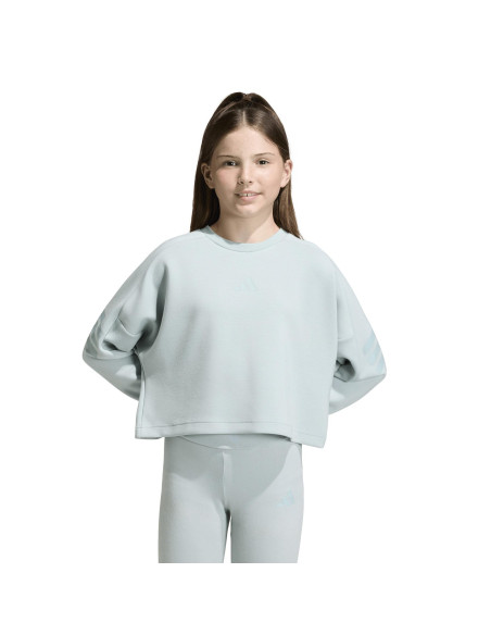 SUDADERA NÑA TURQUESA C/CJA LISA