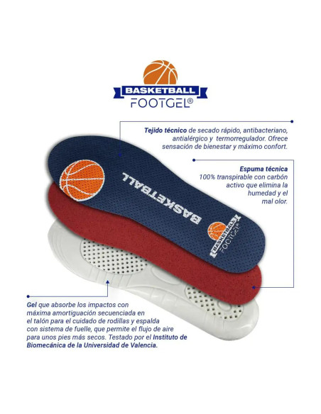 PLANTILLAS FOOTGEL BASKET