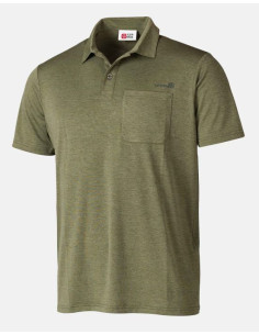 POLO C TRASPI VERDE BOLSILLO