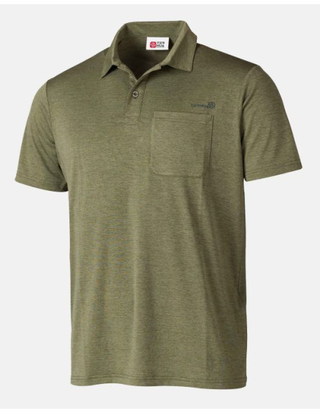 POLO C TRASPI VERDE BOLSILLO