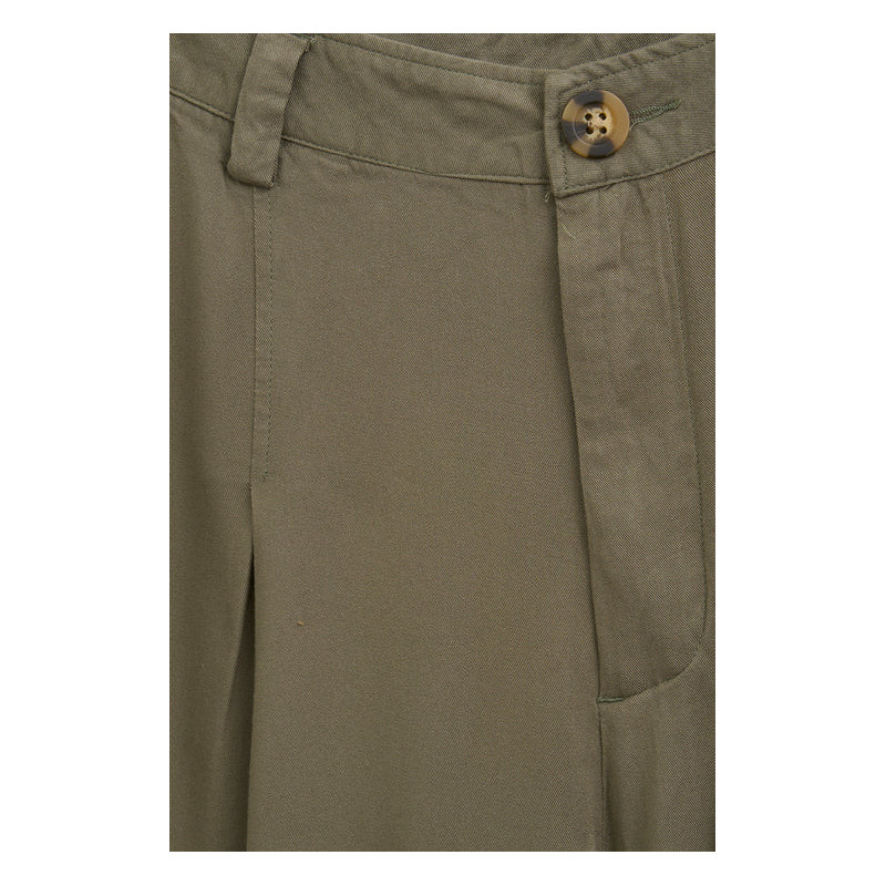 BERMUDA VISCOSA BATELA KAKI