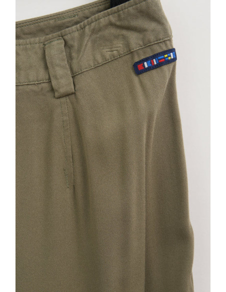 BERMUDA VISCOSA BATELA KAKI