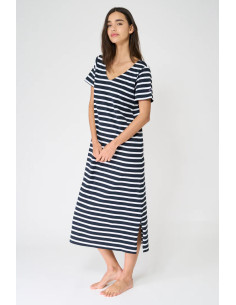 VESTIDO BATELA RAYAS MARINERA