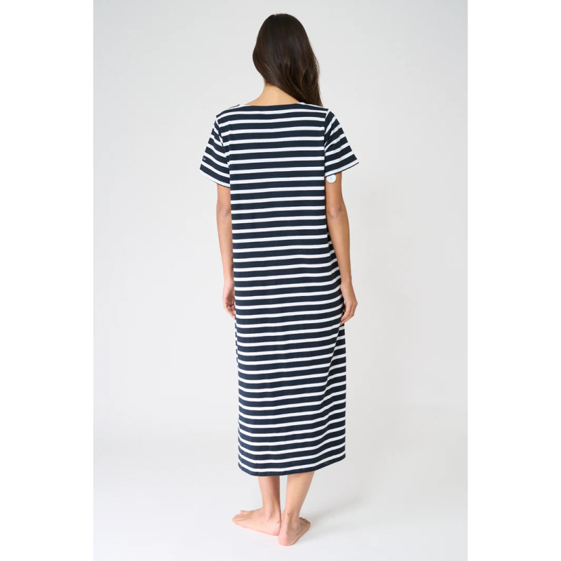 VESTIDO BATELA RAYAS MARINERA