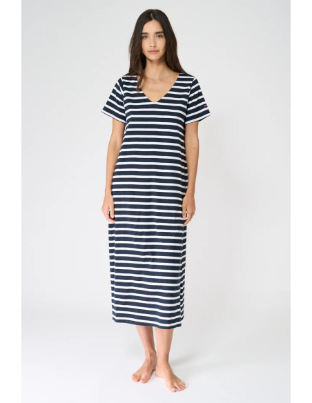 VESTIDO BATELA RAYAS MARINERA