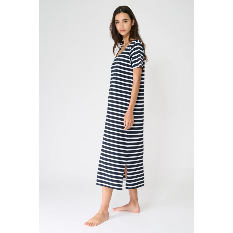 VESTIDO BATELA RAYAS MARINERA