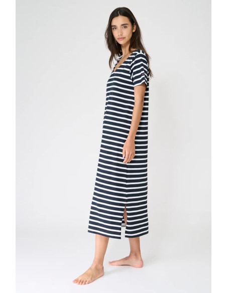 VESTIDO BATELA RAYAS MARINERA