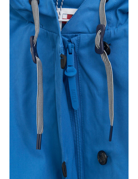 GABARDINA BATELA AZUL ALGODÓN