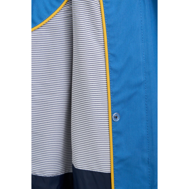 GABARDINA BATELA AZUL ALGODÓN
