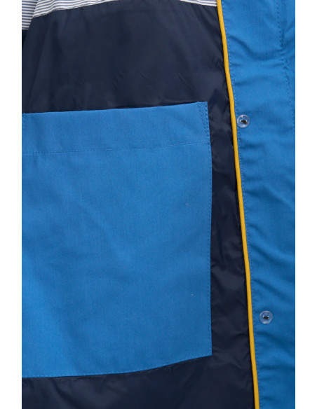 GABARDINA BATELA AZUL ALGODÓN
