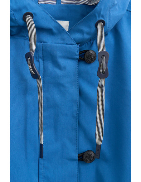 GABARDINA BATELA AZUL ALGODÓN
